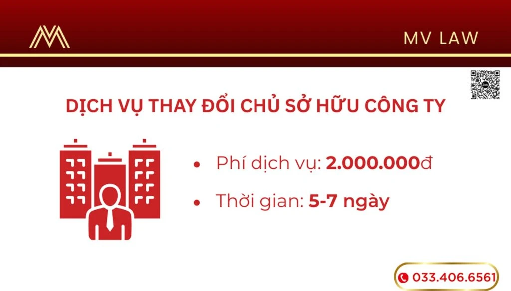Dịch vụ thay đổi chủ sở hữu Công ty