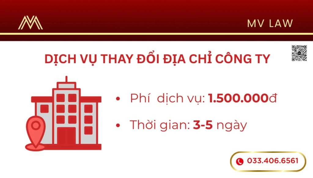 Dịch vụ thay đổi địa chỉ Công ty