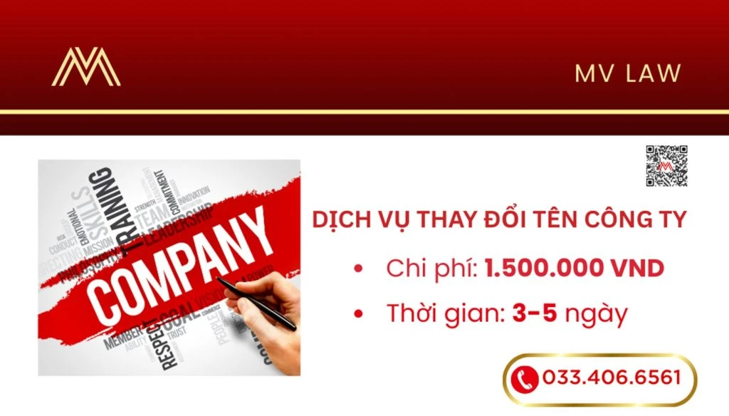 Dịch vụ thay đổi tên Công ty